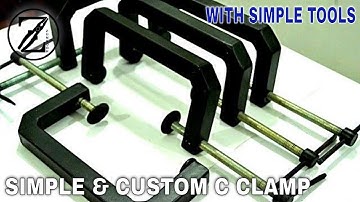 how to make metal C clamp diy for your workshop [ZUNBOOR ENGINEERING]