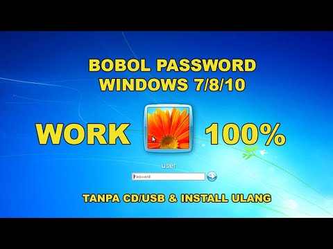 Cara menghilangkan password di windows 7 tanpa install ulang (bypass)