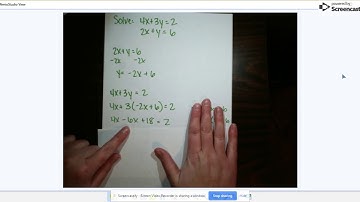 L59 - Solving Systems Using Substitution.webm