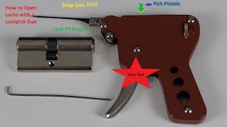 How to open locks with a lockpick Gun/Schließzylinder öffnen/Pick Pistole/Snap Gun/Lock Picking
