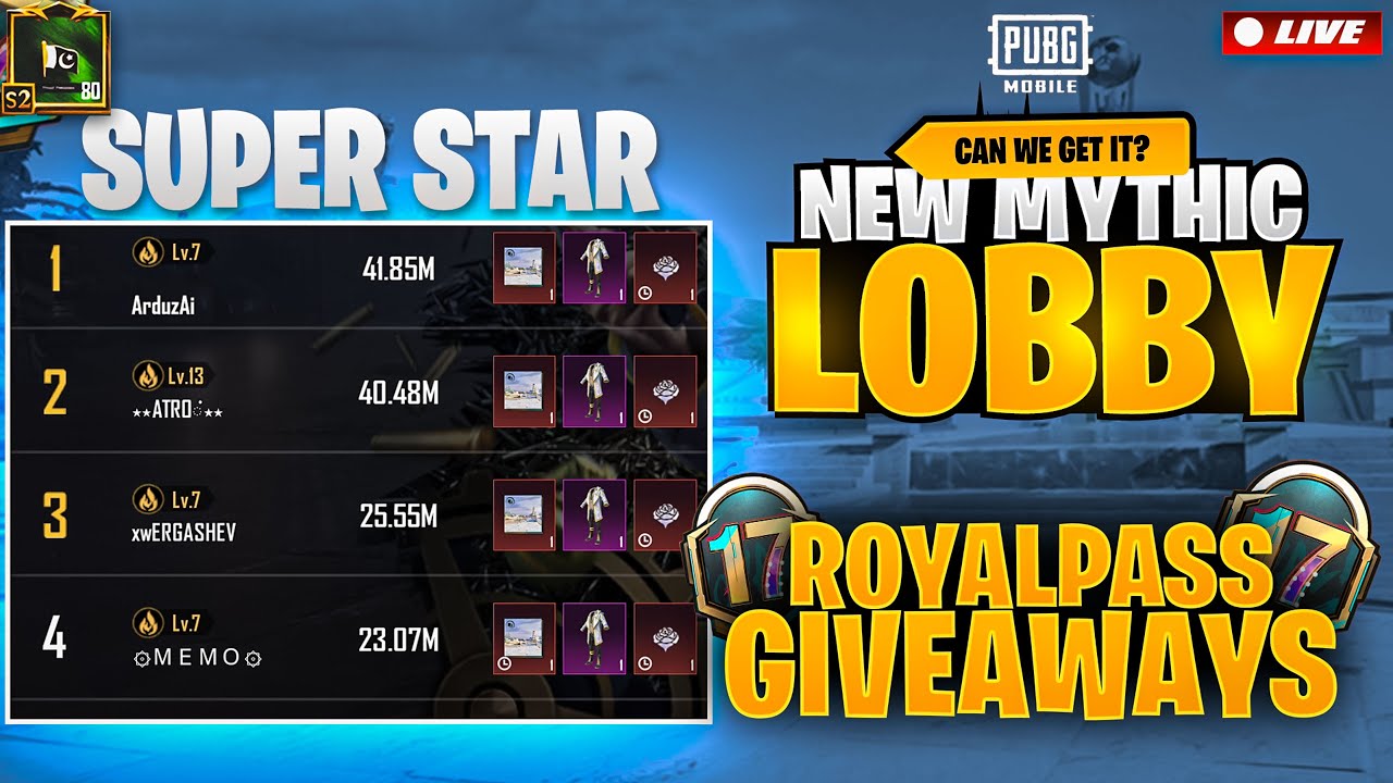 Lets get the mythic lobby & Cyber Week Title  | X-Suit Giveaway