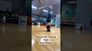 Breaking practice. Caught the feeling