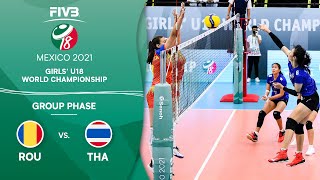 ROU vs. THA - Group Phase | Girls U18 Volleyball World Champs 2021