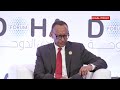 President Kagame speaking at a panel session during the Doha Forum 2024