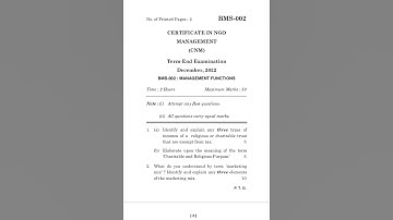 BMS-002 DECEMBER-2022 QUESTION PAPER IGNOU