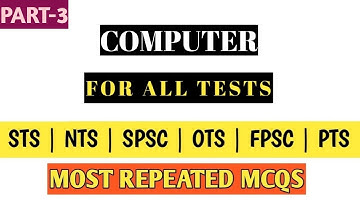 Computer Important MCQs Part-3 | Computer Most Repeated MCQs for Jobs