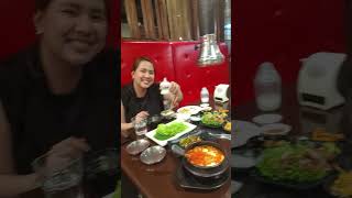 Korean Monday dinner to shake off the work vibes 😀 #bebu