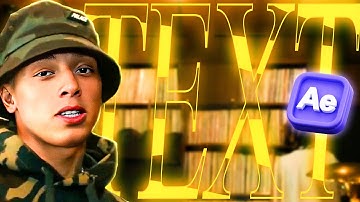 How to Animate Text Lyrics for Music Videos! CENTRAL CEE EFFECT (After Effects)