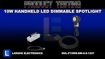 10W Handheld LED Dimmable Spotlight - Inline Transformer + On/Off Switch + Dimmer - General Cord Cap