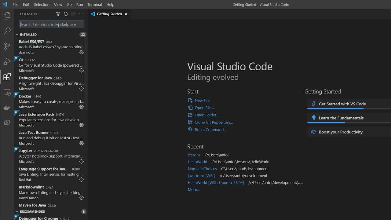 Installing Java Extension Pack in VS Code - YouTube
