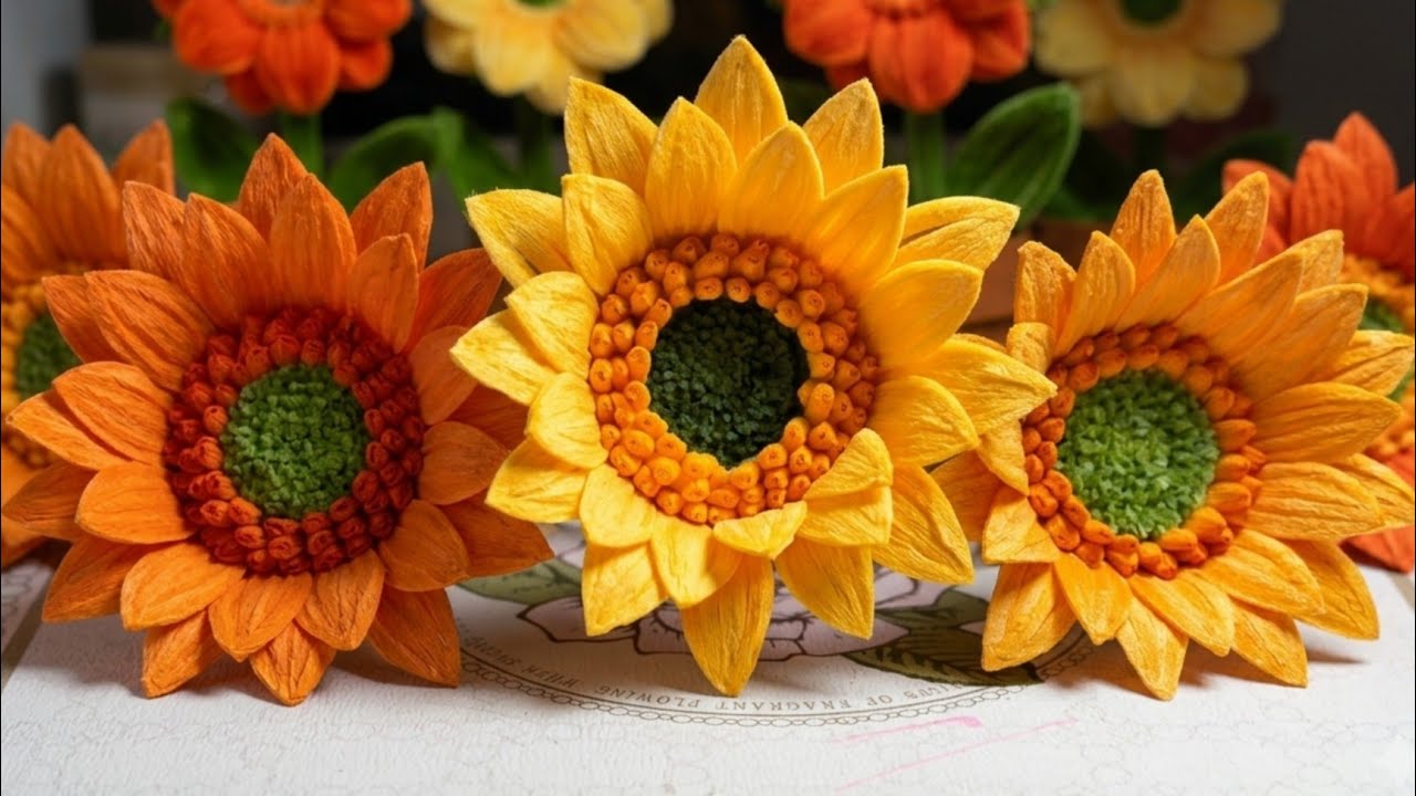Very Simple Tutorial How to Making New Stylish PIPE CLEANER SUNFLOWER For Beginners