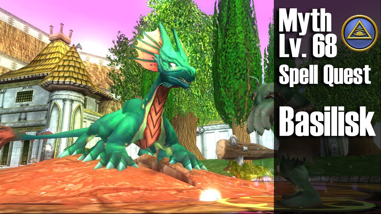 Wizard101 Basilisk Myth Level 68 Spell Quest & Demonstration YouTube
