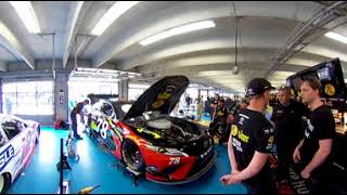 360 Video of Martin Truex Jr. in Garage at Charlotte