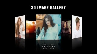 3D Image Gallery in CSS & Javascript