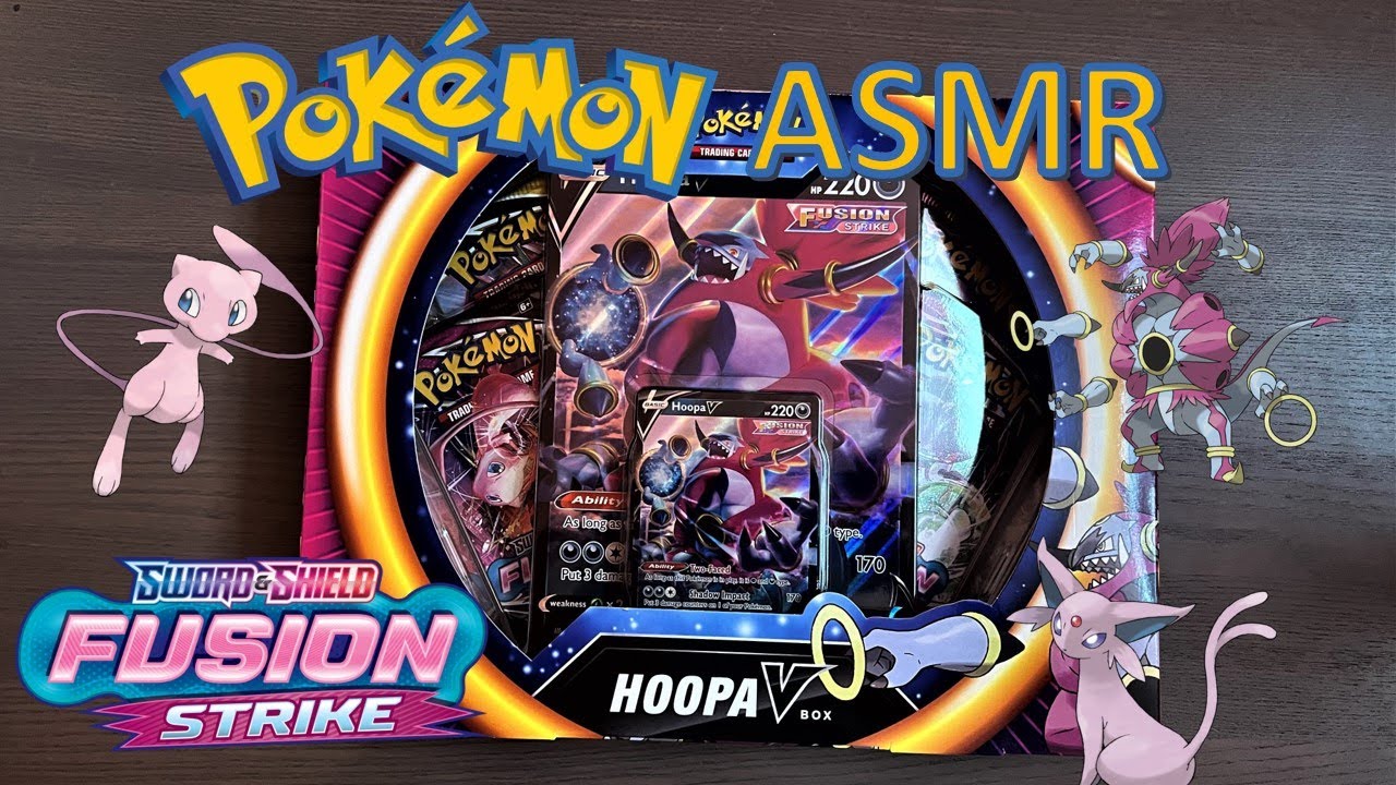 ASMR Opening Pokémon Card Packs | HOOPA V COLLECTION BOX 2! (No Talking)