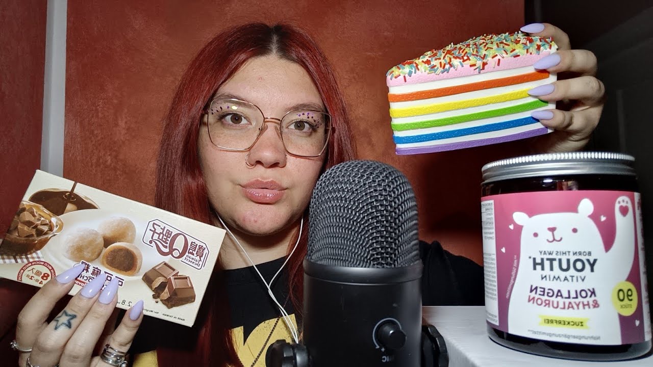 VIDEO DEDICA PER CAMI (Cake Squishy, Eating Mochi, Incense, Mouth Sounds, Cancelleria) 😴💜 | ASMR ITA