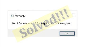 How To Fix DX11 Feature Level 10.0 Is Required To Run The Engine Error || Fortnite Chapter 2