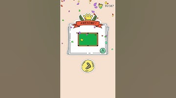 Puzzle fuzzle level 91 billiard table