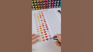 Swatch my markers with me🎨✨️ #shorts #organization