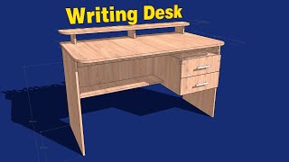3D Model Writing Desk - SketchUp | Модель Письменного стола