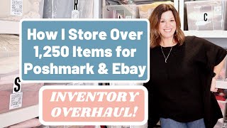 INVENTORY OVERHAUL Poshmark & Ebay Inventory Storage: Room Makeover Tour & ToteScan System