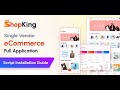 ShopKing - eCommerce PHP Script Web Installation Tutorial