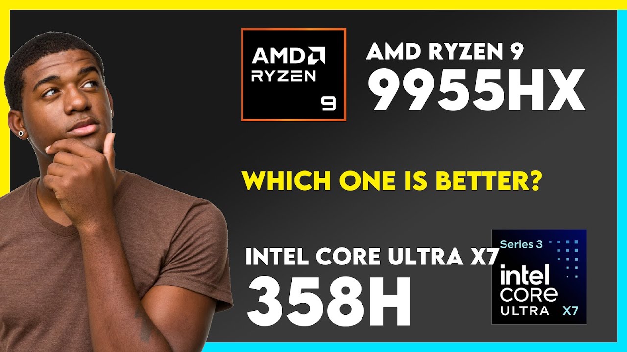 AMD Ryzen 9 9955HX vs Intel Core Ultra X7 358H Comparison - YouTube