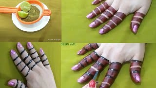 حنه شرائط سودانيه للأصابع سهله وأنيقه سويها بنفسك? Sudanese henna for fingers, easy and elegant, do