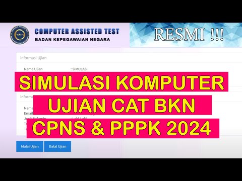 Simulasi Komputer CAT BKN untuk CPNS dan PPPK 2021