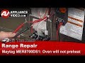 Maytag, Whirlpool & Kenmore range -  Oven not heating - Diagnostic & Repair