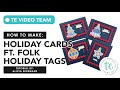 How to use Folk Holiday Tags to Create Your Own Christmas Cards | @CallMeCraftyAl