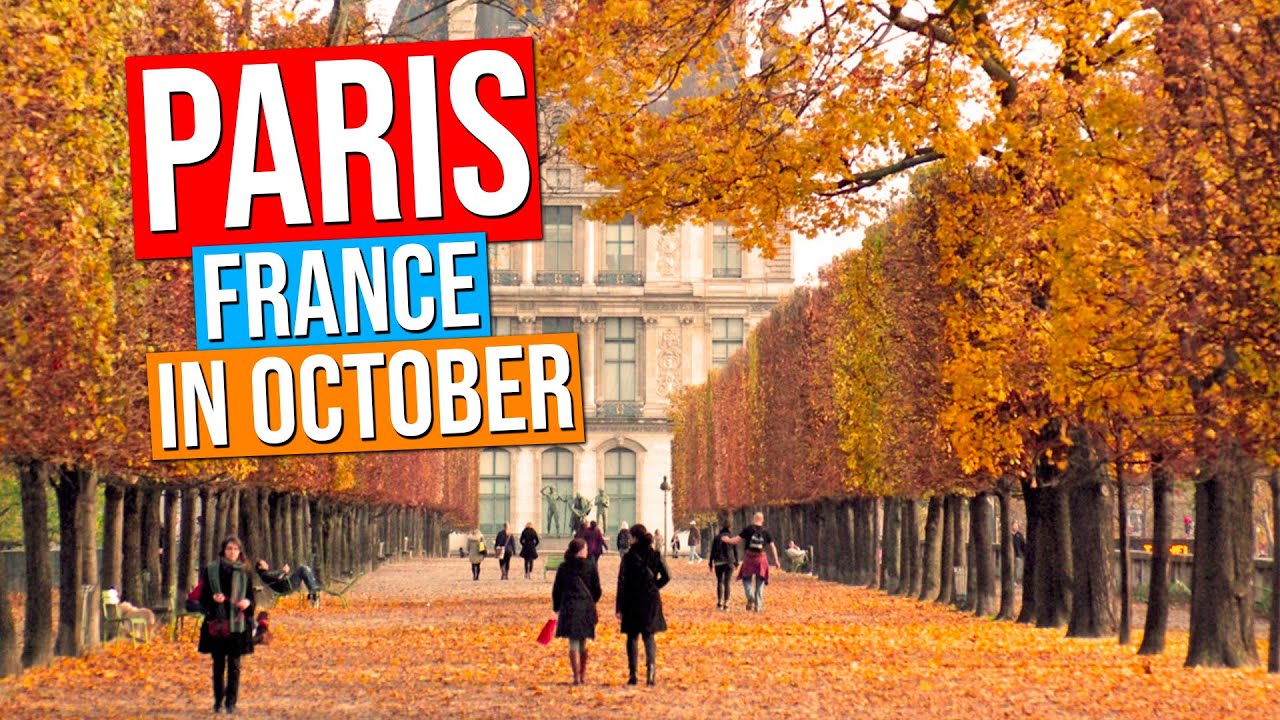 PARIS in OCTOBER (City tour of Paris France during the Fall in 4K)
