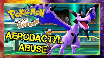 Pokemon Lets Go Pikachu and Eevee Singles Wifi Battle - Aerodactyl Abuse