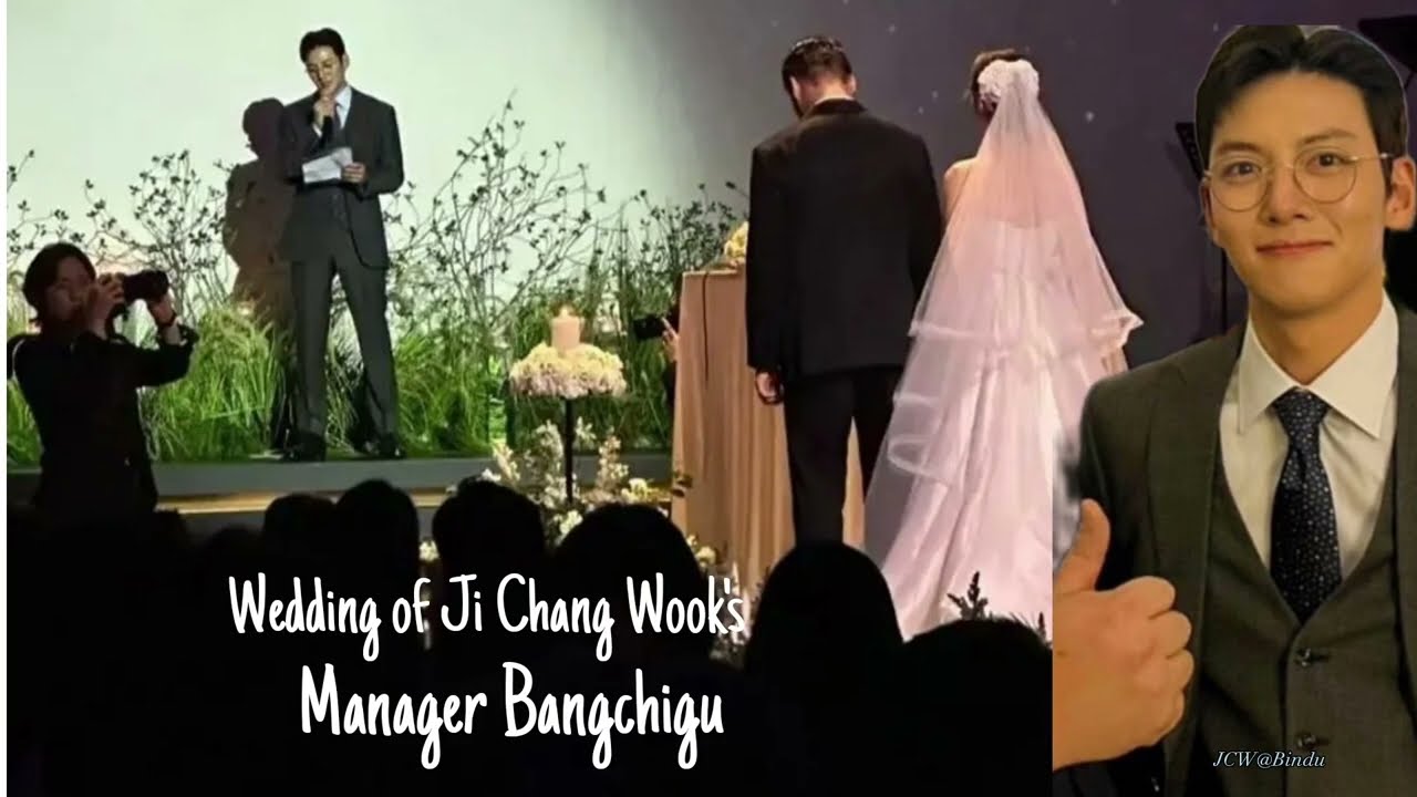Singing of Ji Chang Wook on his  Manager and Friend Bangchigu's wedding 20230423 #지창욱 #jichangawook