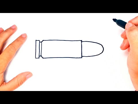 Video: How To Draw A Bullet