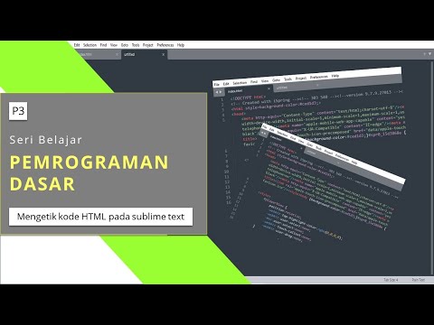 #P3_Pemrograman Dasar | Cara menggunakan Sublime Text untuk coding html di HP Android