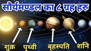 हाम्रो सौर्यमण्डल का 8 ग्रह हरु || 8 Planets of the Solar System || Solar System Planets & space
