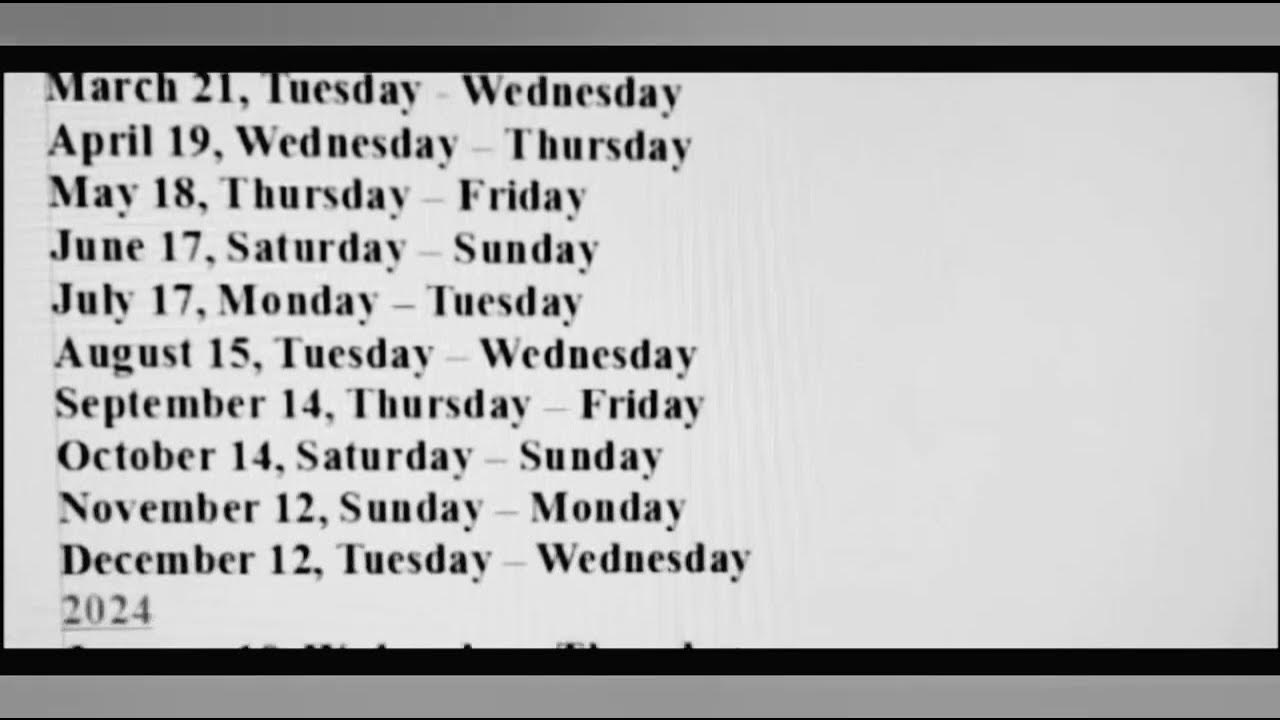 NEW MOONS SABBATHS & HIGH HOLY DAYS 20232024 🍷📯🎺🌍🌑🌒🌓🌔🌕🌖🌗🌘 YouTube