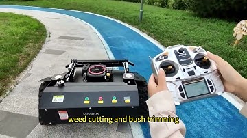 Vigorun VTLM800 remote manipulation track-mounted tank lawn mower for sale made by Vigorun Tech