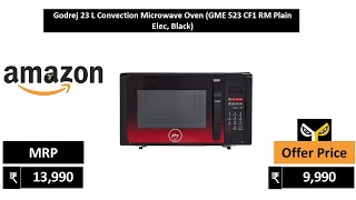 Godrej 23 L Convection Microwave Oven GME 523 CF1 RM Plain Elec, Black