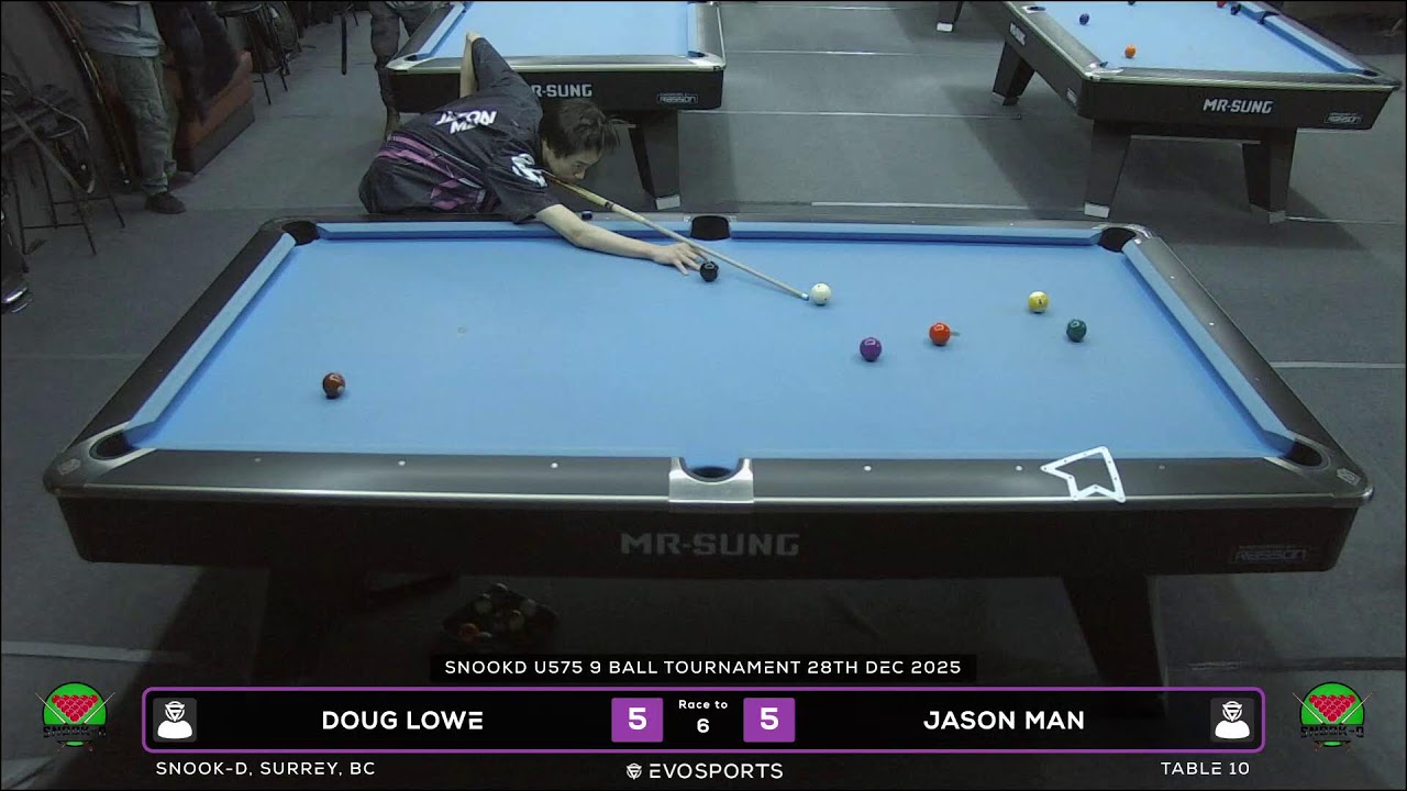 DOUG LOWE vs JASON MAN - SNOOK-D - TABLE 10 | EvoSports
