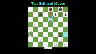 2 Brilliant Moves 💎💎#chess #checkmate #chessmaster #memes #puzzle #chesscheckmate