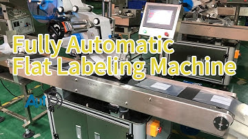 Fully Automatic Flat Labeling Machine | Precision Flat Label Attachment and Printing Solutions