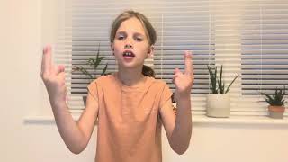 Lena's BSL Sign Song 🦁  Katy Perry 🦁 Roar 🦁