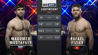 Rafael Fiziev vs Magomed Mustafaev UFC Fight Night 149