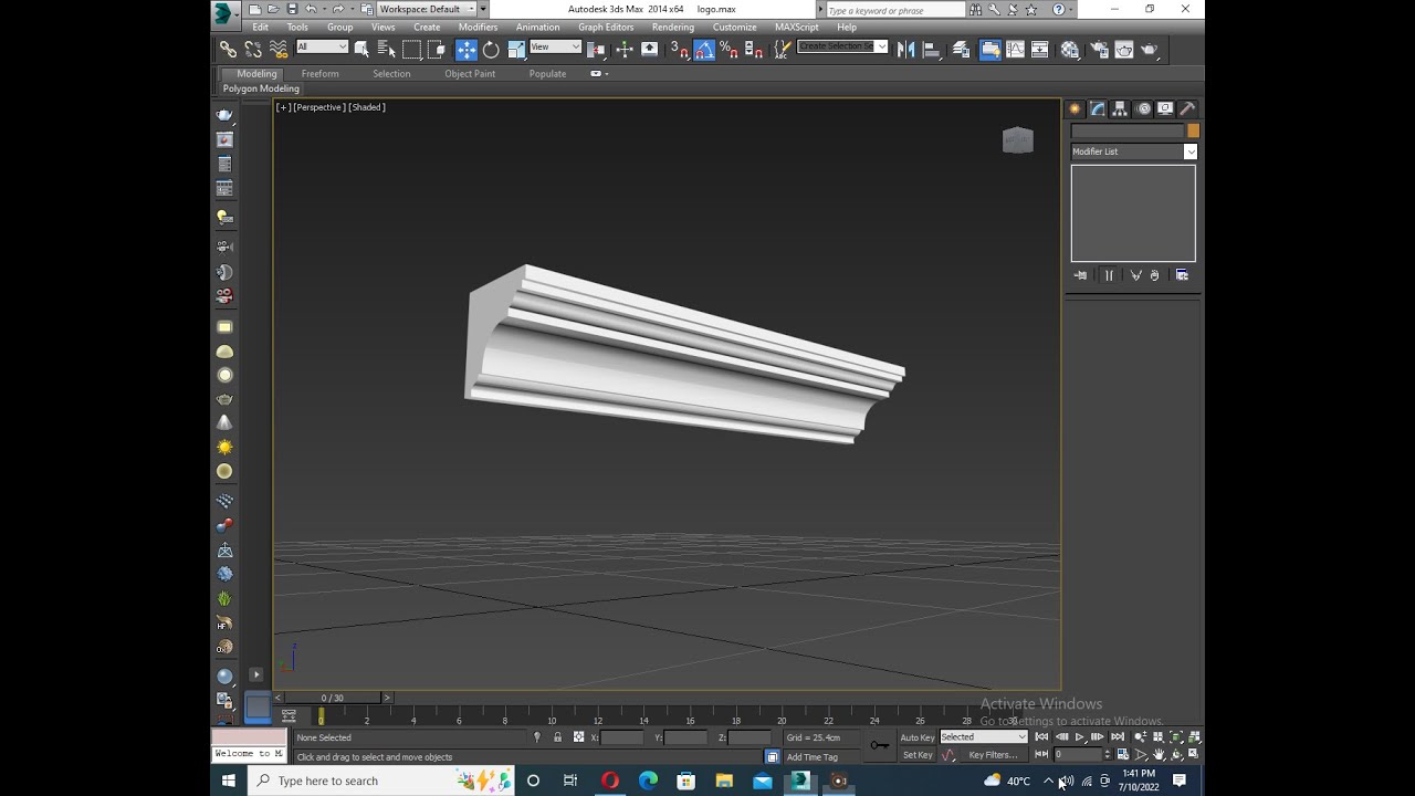 HOW TO CREATE GYPSUM CORNICE MODEL IN 3DS MAX - YouTube
