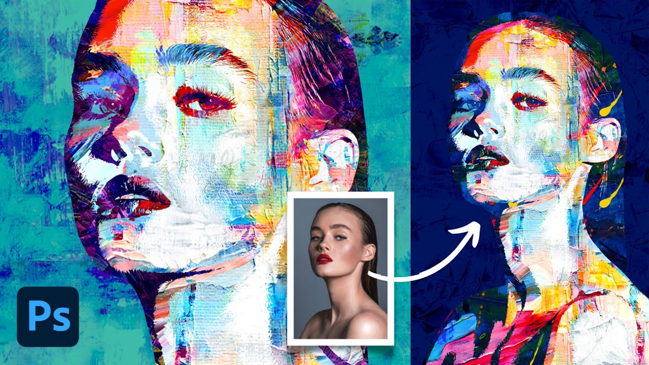 The Best Abstract Painting Effect   Photoshop Tutorial