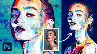 The Best Abstract Painting Effect !  Photoshop Tutorial