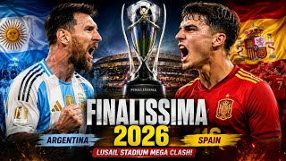 ARGENTINA VS SPAIN FINALISSIMA 2026! Lusail Stadium Mega Clash & Tactical Analysis 