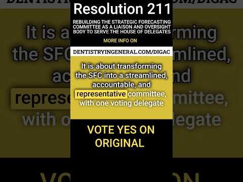 ADA 2025 HOD Resolution 211 Rebuilding The Strategic Forecasting Committee